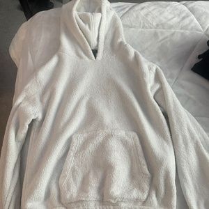 White fur sweatshirt